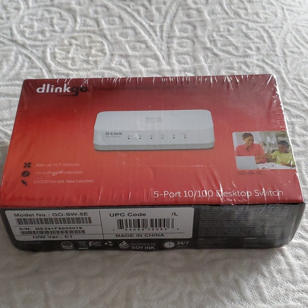 D-Link 5-Port Ethernet Switch NEW